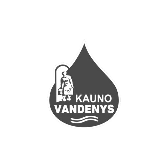 logótipo da Companhia de Água de Kaunas