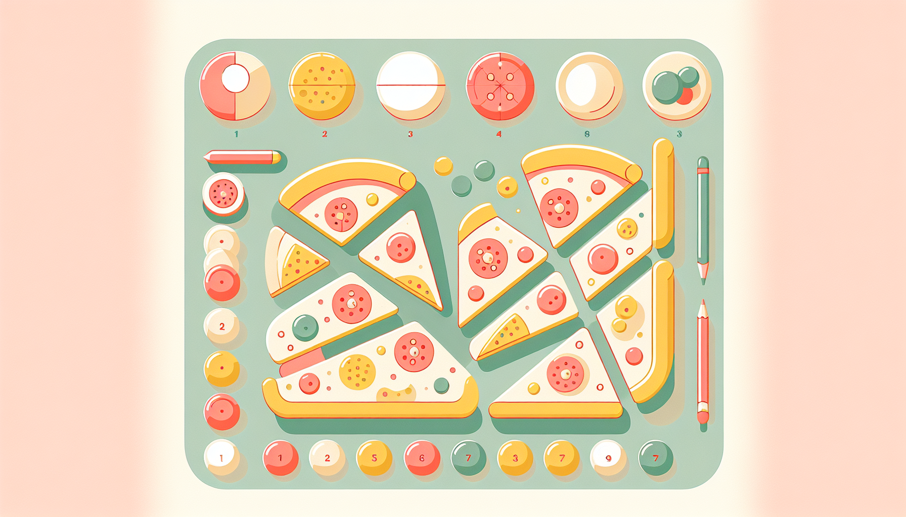 Jogo educativo para crianças Pizza Play